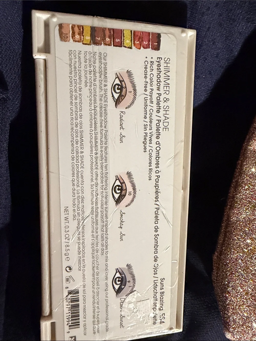 Beauty Sun's Blazing Eyeshadow Palette - Warm Gold & Pink Shades